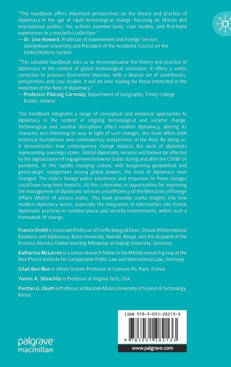 Produktbild: The Palgrave Handbook of Diplomatic Thought and Practice in the Digital Age