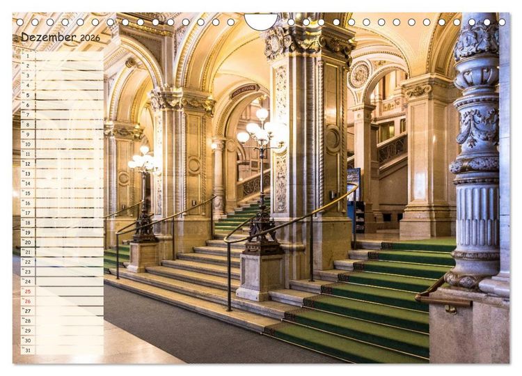 Produktbild: Wien f&uuml;r Liebhaber und Interessierte (Wandkalender 2026 DIN A4 quer), CALVENDO Monatskalender