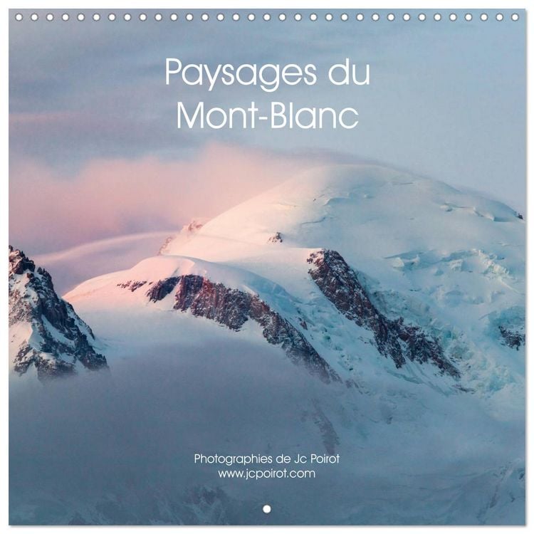 Produktbild: Paysages du Mont-Blanc (Calendrier mural carr&eacute; 2026 30x30 cm) Calendrier double avec une page pour vos prises de notes