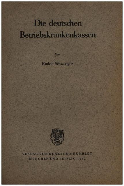 Produktbild: Die deutschen Betriebskrankenkassen.