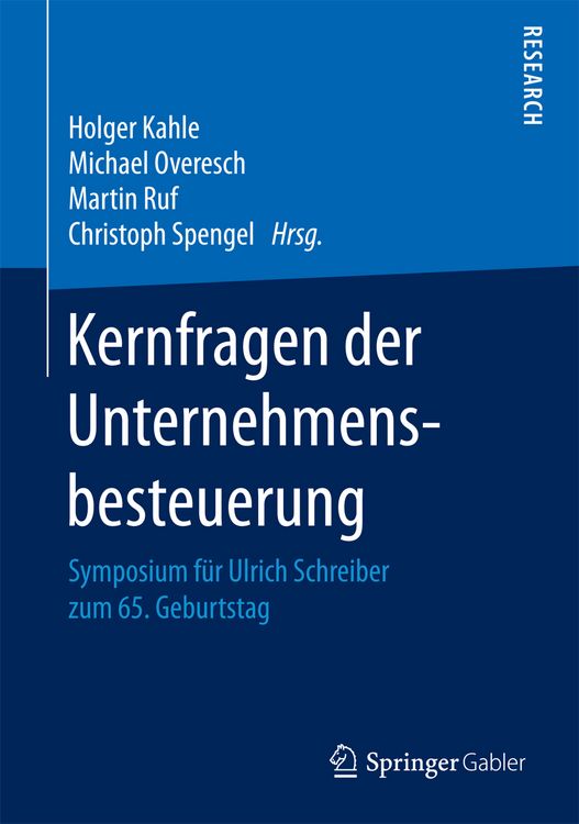 Produktbild: Kernfragen der Unternehmensbesteuerung