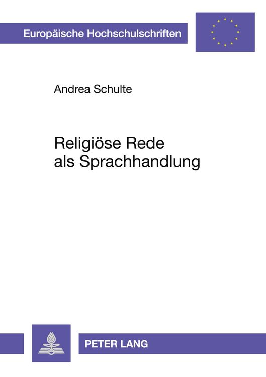 Produktbild: Religiöse Rede als Sprachhandlung