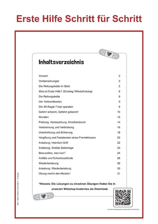 Produktbild: Erste Hilfe macht Schule