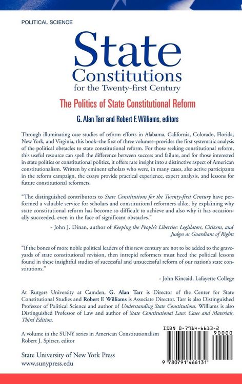 Produktbild: State Constitutions for the Twenty-first Century