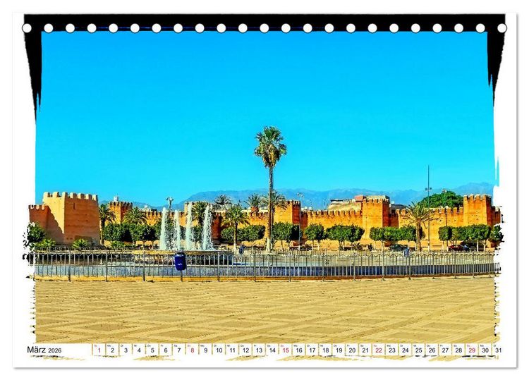 Produktbild: Marokkanische Impressionen (Tischkalender 2026 DIN A5 quer), CALVENDO Monatskalender