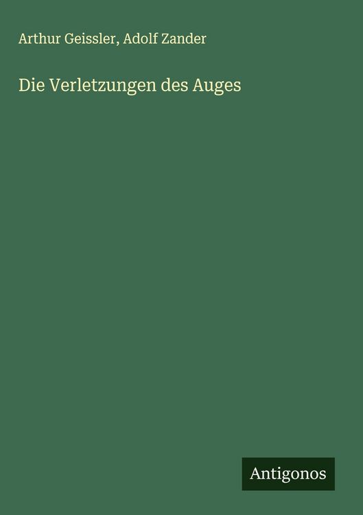 Produktbild: Die Verletzungen des Auges