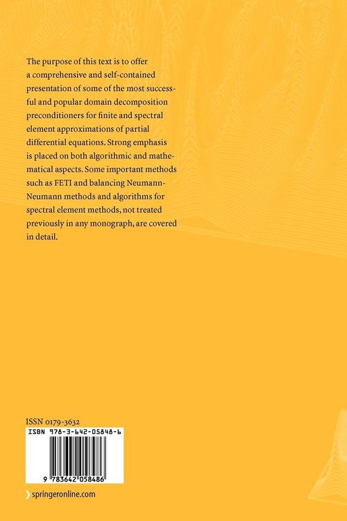 Produktbild: Domain Decomposition Methods - Algorithms and Theory