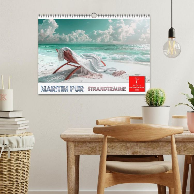 Produktbild: Maritim pur - Strandtr&auml;ume (Wandkalender 2026 DIN A3 quer), CALVENDO Monatskalender