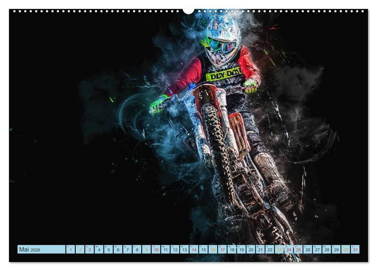Produktbild: Motocross - extrem cool (Wandkalender 2026 DIN A2 quer), CALVENDO Monatskalender