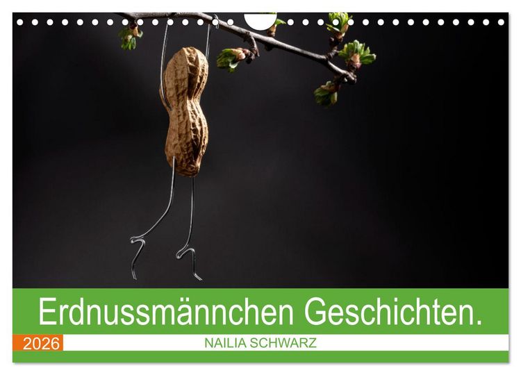 Produktbild: Erdnussm&auml;nnchen Geschichten. (Wandkalender 2026 DIN A4 quer), CALVENDO Monatskalender