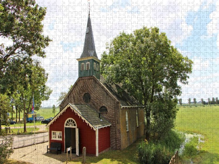 Produktbild: CALVENDO Puzzle Kapelle in Allingawier | 1000 Teile Lege-Gr&ouml;&szlig;e 64x48cm Foto-Puzzle f&uuml;r gl&uuml;ckliche Stunden