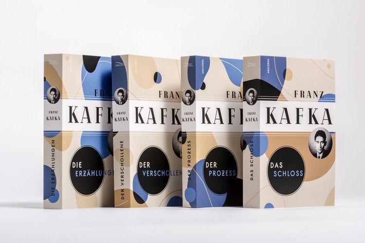 Produktbild: Franz Kafka, Die gro&szlig;en Werke (Die Erz&auml;hlungen - Der Verschollene - Der Prozess - Das Schloss) (4 B&auml;nde im Schuber)