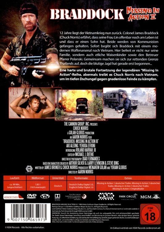 Produktbild: Missing in Action 3: Braddock (Uncut)