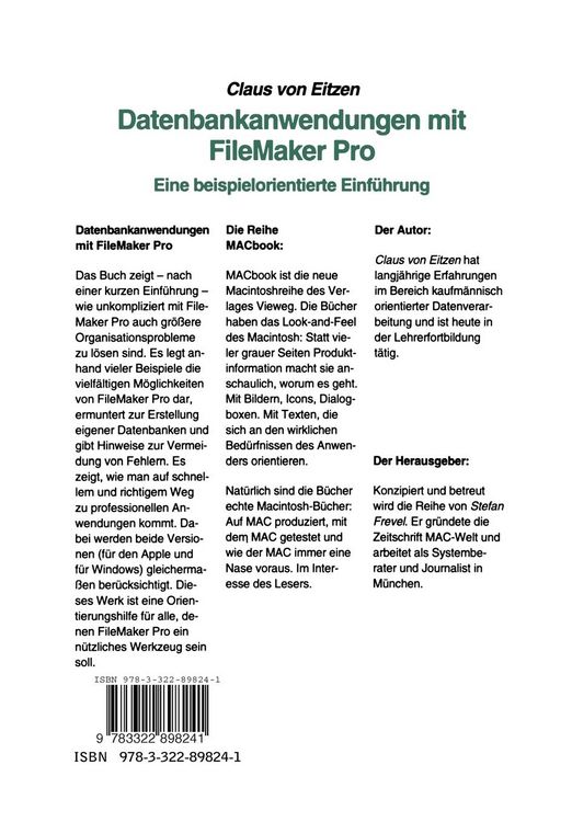 Produktbild: Datenbankanwendungen mit FileMaker Pro Version 2