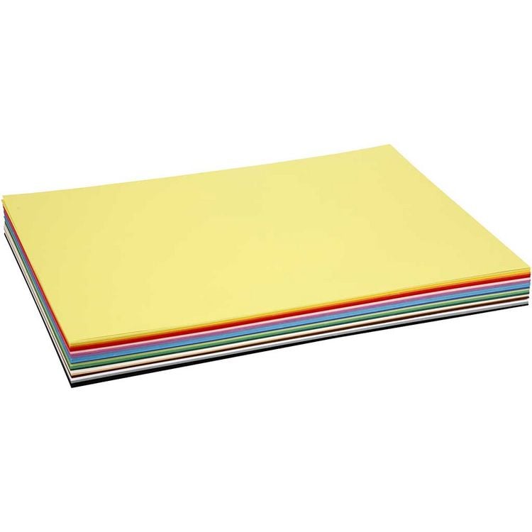 Produktbild: Creativ Company Farbkarton, A2, Blatt 420x594 mm, 180 g, , sortierte Farben, 20 Blatt sortiert