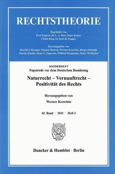 Produktbild: Naturrecht &ndash; Vernunftrecht &ndash; Positivit&auml;t des Rechts.