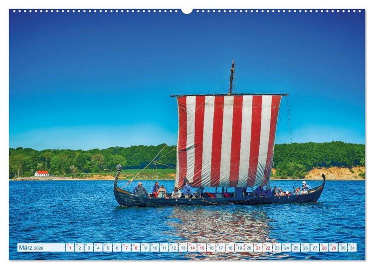 Produktbild: Flensburg Fjord (hochwertiger Premium Wandkalender 2026 DIN A2 quer), Kunstdruck in Hochglanz