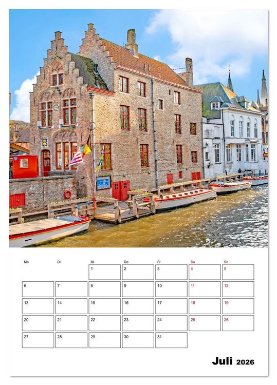 Produktbild: Br&uuml;gge - Reiseplaner (Tischkalender 2026 DIN A5 hoch), CALVENDO Monatskalender