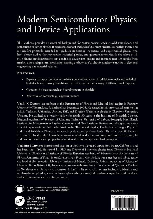 Produktbild: Modern Semiconductor Physics and Device Applications