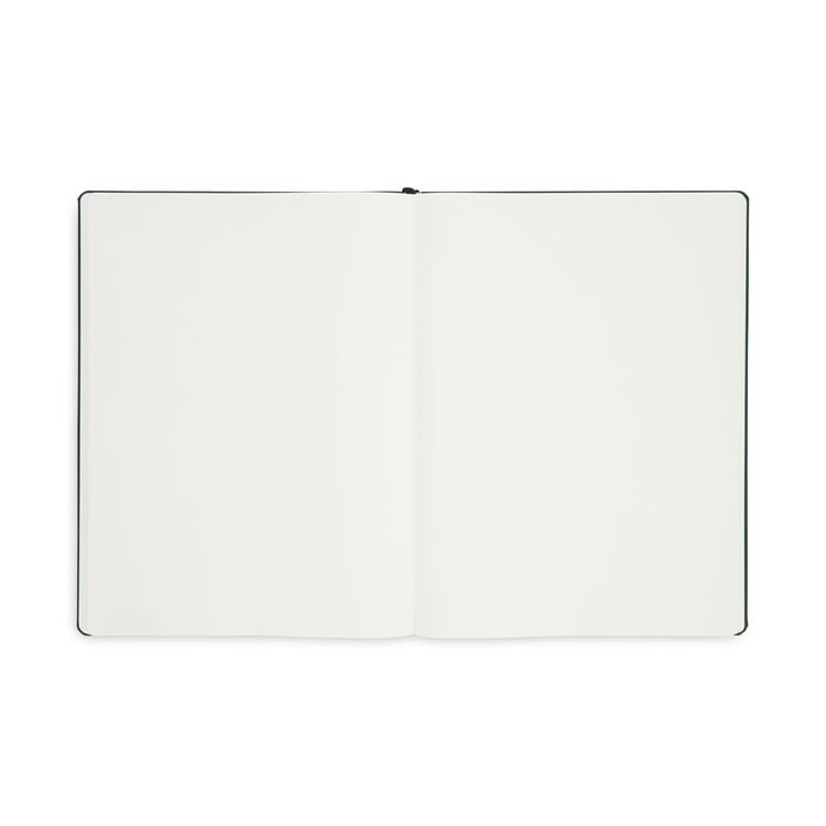 Produktbild: Notizbuch A4 Hardcover Moss Green Blanko, 192 Seiten