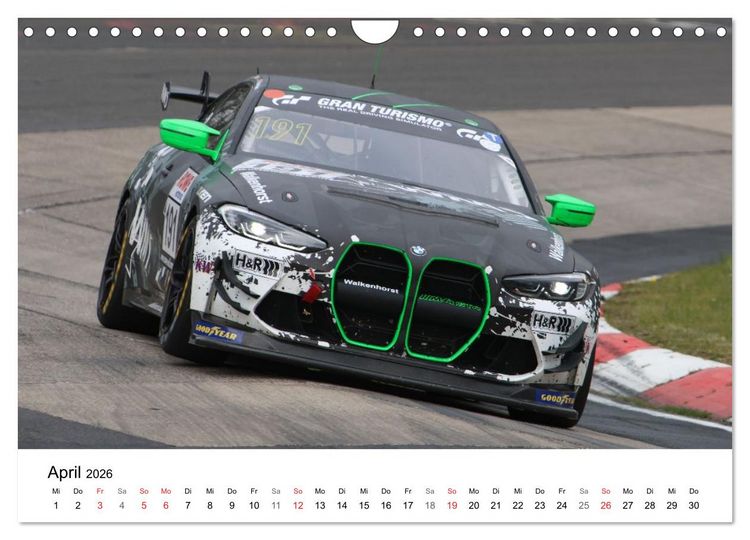 Produktbild: VLN Langstrecken Meisterschaft (Wandkalender 2026 DIN A4 quer), CALVENDO Monatskalender