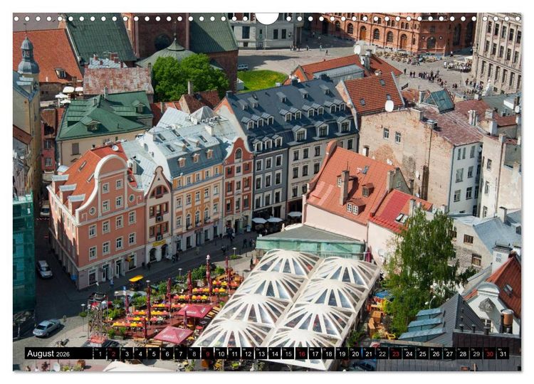 Produktbild: Hauptst&auml;dte des Baltikums (Wandkalender 2026 DIN A3 quer), CALVENDO Monatskalender