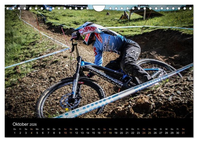 Produktbild: Downhill Racing 2026 (Wandkalender 2026 DIN A4 quer), CALVENDO Monatskalender