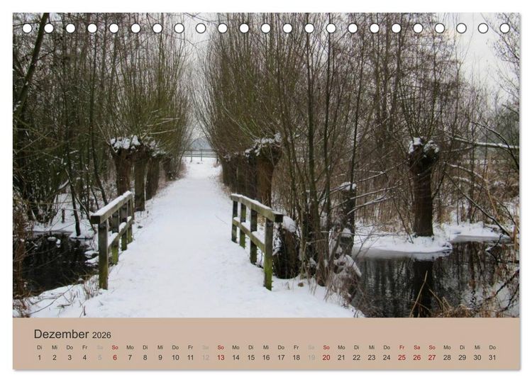 Produktbild: Krefelder Landschaften (Tischkalender 2026 DIN A5 quer), CALVENDO Monatskalender