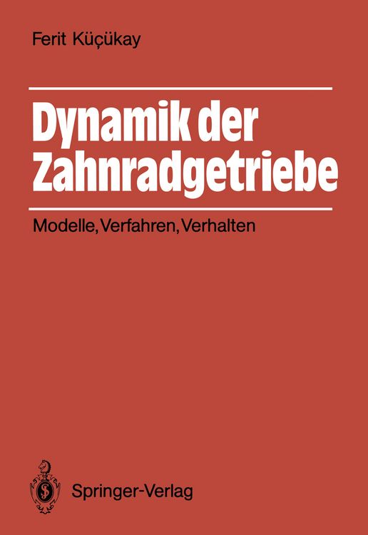 Produktbild: Dynamik der Zahnradgetriebe