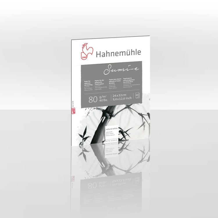 Produktbild: Hahnem&uuml;hle Papier Sumi-e, 24 x 32 cm, 80 g/m&sup2;
