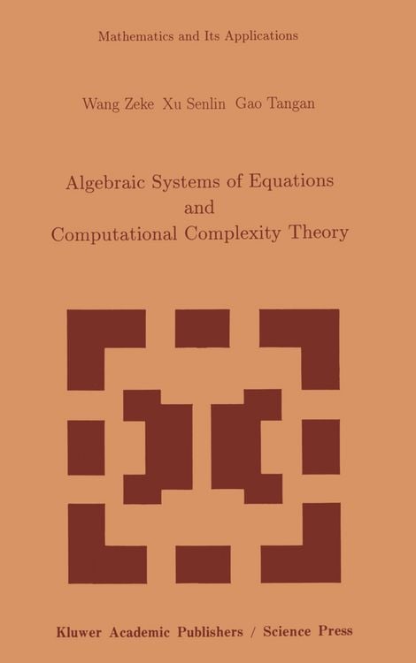 Produktbild: Algebraic Systems of Equations and Computational Complexity Theory
