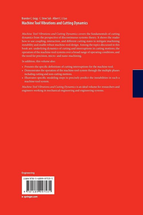 Produktbild: Machine Tool Vibrations and Cutting Dynamics
