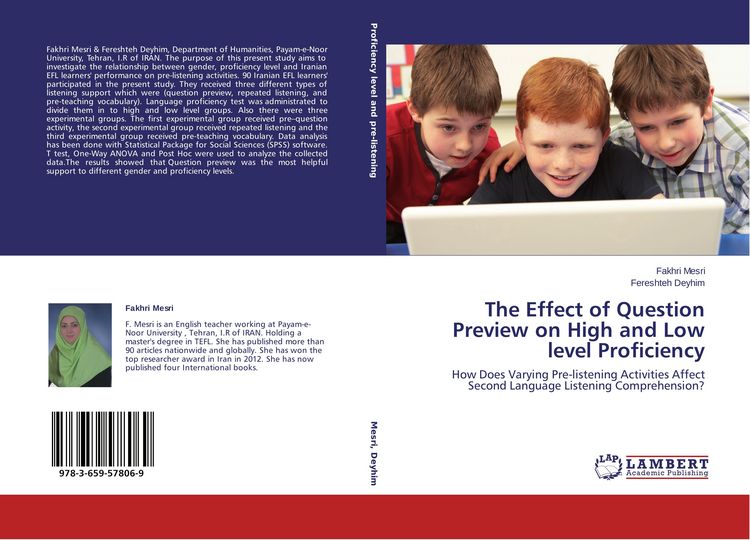 Produktbild: The Effect of Question Preview on High and Low level Proficiency
