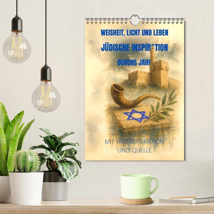 Produktbild: Weisheit, Licht und Leben &ndash; J&uuml;dische Inspiration durchs Jahr (Wandkalender 2026 DIN A4 hoch), CALVENDO Monatskalender