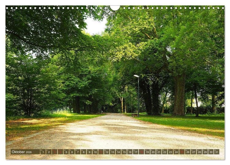 Produktbild: Impressionen - G&uuml;tersloh entlang der Dalke (Wandkalender 2026 DIN A3 quer), CALVENDO Monatskalender