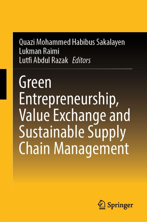 Produktbild: Green Entrepreneurship, Value Exchange and Sustainable Supply Chain Management