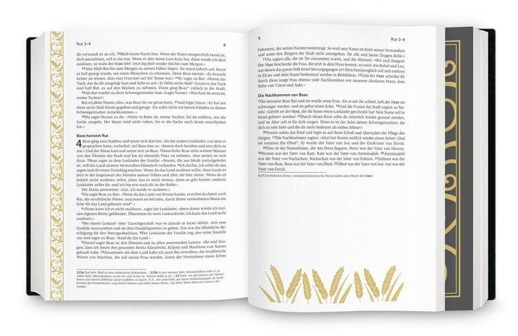 Neues Leben. Die Bibel - Golden Grace Edition, Tintenschwarz