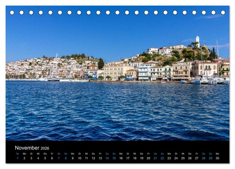 Produktbild: Peloponnes, Griechisches Urgestein von grandioser Sch&ouml;nheit. Die Regionen Argolis, Korinthia und Attika (Tischkalender 2026 DIN A5 quer), CALVENDO Monatskalender