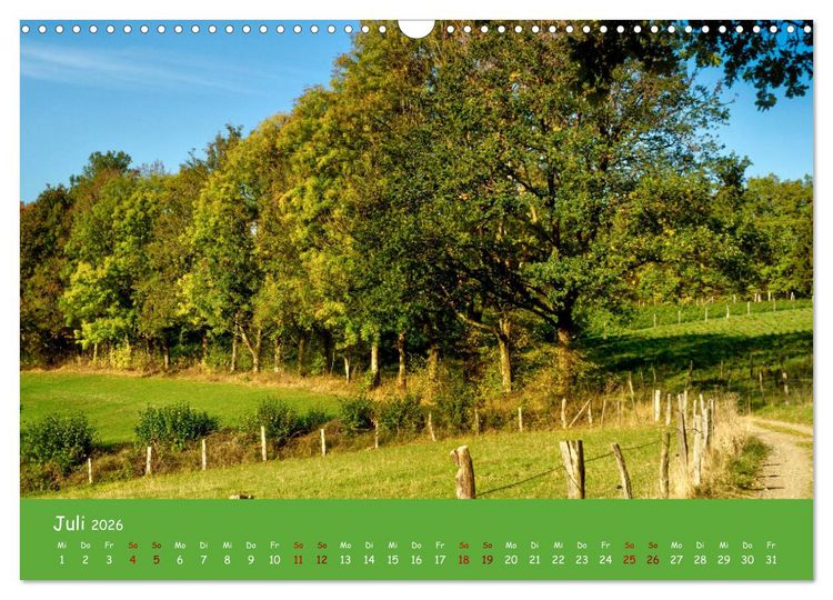Produktbild: Bergisches Land (Wandkalender 2026 DIN A3 quer), CALVENDO Monatskalender
