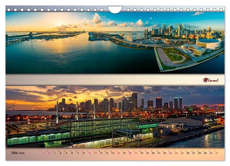 Produktbild: Faszinierende St&auml;dte, Panoramen (Wandkalender 2026 DIN A4 quer), CALVENDO Monatskalender
