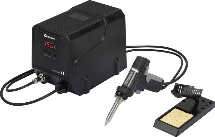 Produktbild: TOOLCRAFT ZD-8925 Entl&ouml;tstation digital 90W 160 - 480&deg;C inkl. Entl&ouml;tsaugpumpe