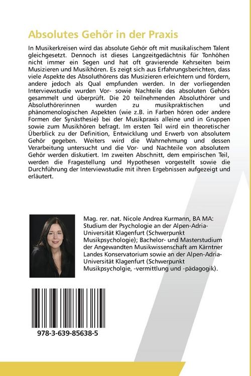 Produktbild: Absolutes Geh&ouml;r in der Praxis