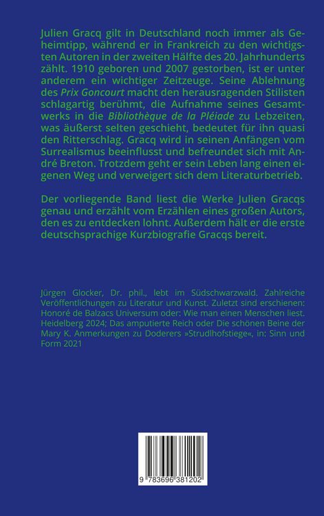 Produktbild: Julien Gracq: Erz&auml;hlen