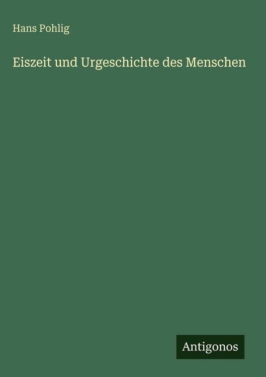Produktbild: Eiszeit und Urgeschichte des Menschen