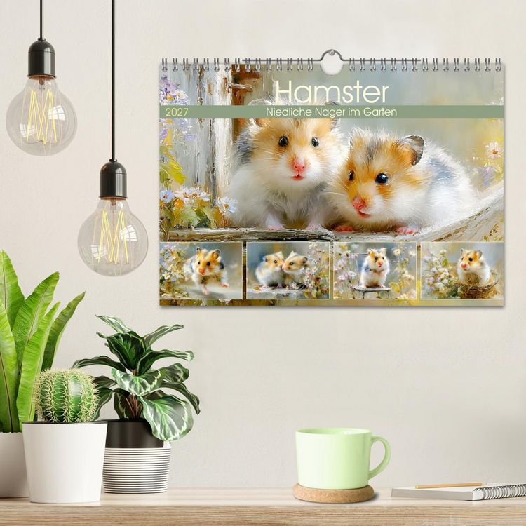 Produktbild: Hamster. Niedliche Nager im Garten (Wandkalender 2027 DIN A4 quer), CALVENDO Monatskalender