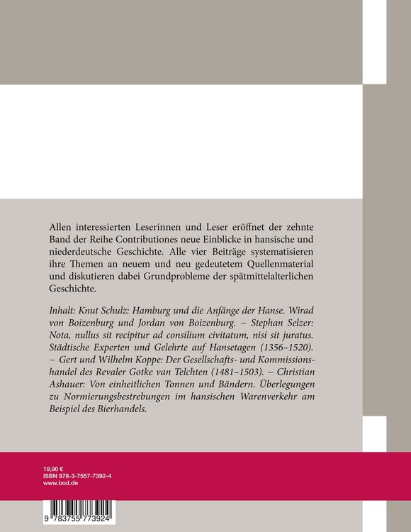 Produktbild: Aus hansischer und niederdeutscher Geschichte