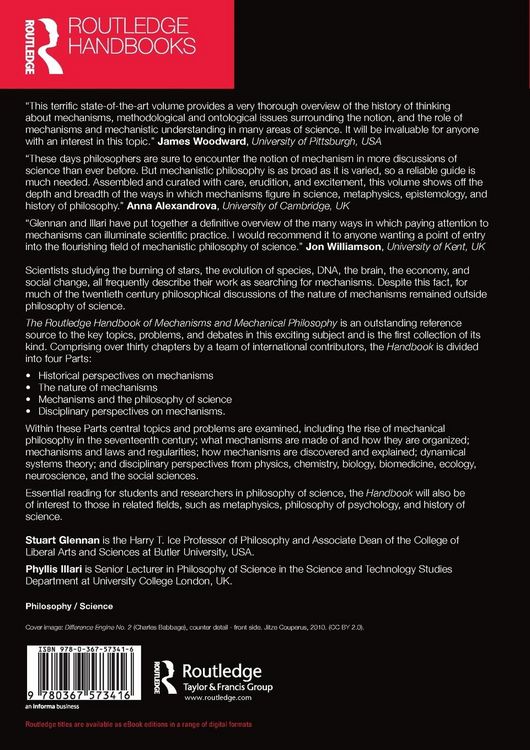 Produktbild: The Routledge Handbook of Mechanisms and Mechanical Philosophy