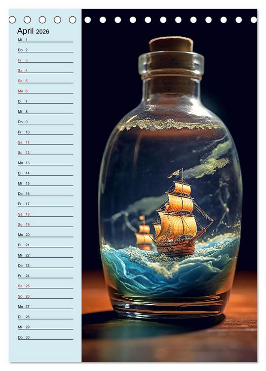 Produktbild: Voll die Flasche (Tischkalender 2026 DIN A5 hoch), CALVENDO Monatskalender