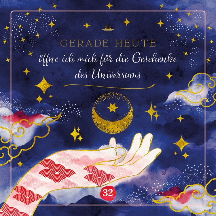Produktbild: Reiki &ndash; Die Kraft im Hier und Jetzt: 32 Achtsamkeitskarten mit Goldfolie und Goldschnitt, St&uuml;lpdeckelschachtel mit Goldpr&auml;gung und 144-seitiges Buch