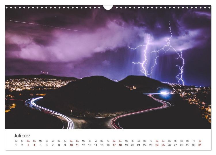 Produktbild: Gewitter - atemberaubende Naturschauspiele (Wandkalender 2027 DIN A3 quer), CALVENDO Monatskalender